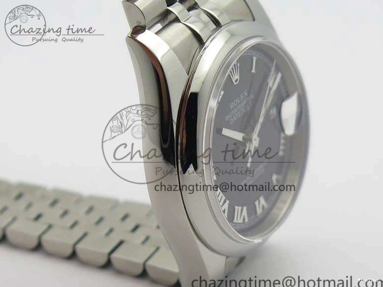 MiroTime 0223 DateJust 36mm SS 116200 ARF 1:1 Best Edition Black Roman Dial On 904L SS Jubilee Bracelet SA FlexibleFit 3519